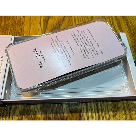 Kate Spade New York Protective Case iPhone 14 ProMax Floral Pink Rhinestone NEW - Picture 5 of 7
